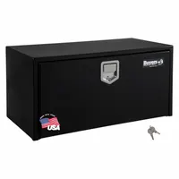 BUYERS PRODUCTS Underbody Truck Box: Underbody Truck Box, Single Drop-Down Door Door, Gloss Black (MPN 1702100)