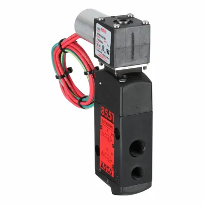 ASCO Solenoid Valve: 3-Way, Configurable, 1/4 in Pipe Size, 110V AC/120V AC - 3-Way/2-Position, Configurable Solenoid Valves