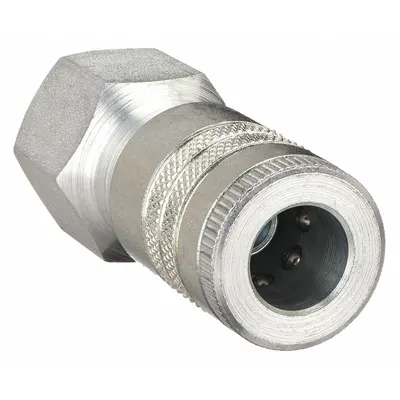 PARKER Quick Connect Hose Coupling: 1/2 in Body Size, 1/2 in Hose Fitting Size - Industrial Interchange Steel Quick-Connect Air Coupling Bodies