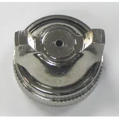 Replacement air cap for BINKS model 2100 spray guns. Directs compressed air to atomize coatings, maintaining consistent spray patterns in industrial finishing applications.