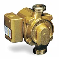 Circulating Pump: 1/25 hp HP, 115V AC, Bronze, 1, 22 gpm, 15 ft Max. Head, 6 1/8 in Face to Face (MPN 103255LF)