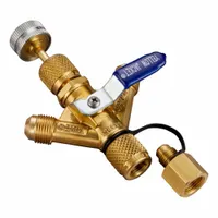YELLOW JACKET Valve Core Remover: 2 7/8 in Lg, Brass, 1/4 in Female SAE Right-Hand, A2L Compatible (MPN 93904)