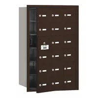 Mailbox: 4B+, 18 Doors, Horizontal, 35 1/4 in H x 22 3/4 in W x 16 1/2 in D, Recessed Mounting (MPN 3618ZFU)