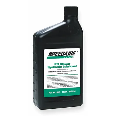 SPEEDAIRE Vacuum Pump Oil: 1 qt, Bottle, 220 ISO Viscosity Grade, 126 Viscosity Index - Vacuum Pump Oils