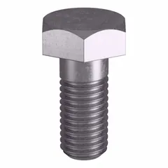 Grade B8M heavy hex bolt made from stainless steel per ASTM A193, with plain finish and 5/8"-11 thread size. Dimensional standard ASME B18.2.1. Suitable for structural bolting in high-temperature and corrosive environments, such as pressure vessels, flanges, and piping systems. Sold in packs of 5; nut not included.