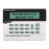 NAPCO Intrusion System Keypads: 4 3/8 in Overall Ht, 1 1/8 in Overall Lg, 5 7/8 in Overall Wd, LCD (MPN GEM-RP8LCD)