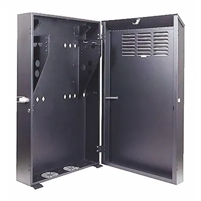 VIDEO MOUNT PRODUCTS Vertical Wall Cabinet: 5 Rack Units, 28 3/4 in x 25 5/8 in x 9 3/4 in - Server Rack Enclosures & Network Cabinets