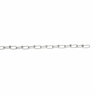 Dayton Double Loop Chain: Steel, 200 lb Working Load Limit, Double Loop - Light-Duty Jack Utility Chains