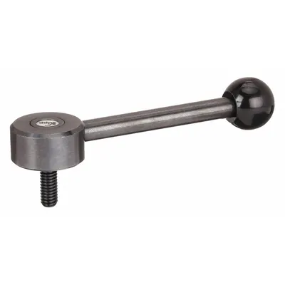 KIPP Low-Profile Adjustable Tension Lever with Threaded Stud - Low-Profile Adjustable Tension Levers with Threaded Stud