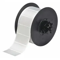 Pre-Cut Label Stock Roll: Tamper Indicating Footprint 'Checker Board' Pattern, 2 in x 1 in, 1 in (MPN B30-17-438)