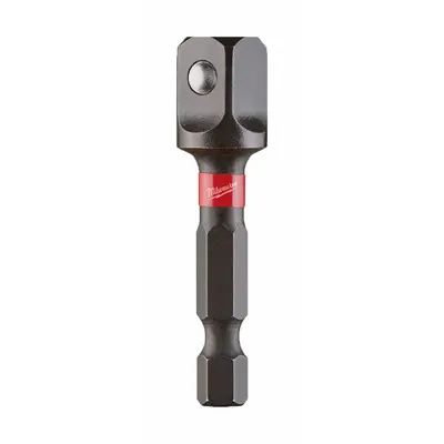 MILWAUKEE Hex Drive Socket Adapter: 1/4 in Input Drive Size, Black Oxide - 1/4" Male Hex Drive Impact Socket Adapters