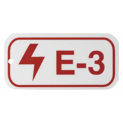 BRADY Lockout Tag: None/ No Header, E-3, Polystyrene, English, Plastic (MPN 105641) - Safety