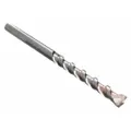 Set of 25 masonry drill bits with 1/4-inch diameter, 6-inch overall length, and 4-inch maximum drilling depth. The 3-flat shank design prevents bit slippage in the chuck. Suitable for drilling into brick, block, and concrete using rotary or hammer drills.