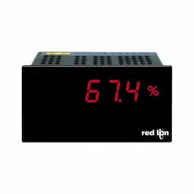 RED LION Current Meter: 1,999 Display Span - Min, 85 V AC – 250 V AC, 24 V DC - Multi-Function Digital Panel Meters