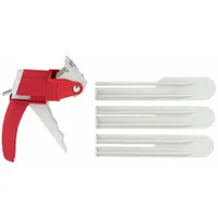 Manual dual-cartridge applicator for dispensing two-part adhesives, epoxies, and sealants. Accepts 35 mL, 47 mL, and 50 mL cartridges. Supports 1:1 and 2:1 mixing ratios. Plastic housing