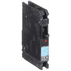 The Siemens ED41B030 is a 30 A molded case circuit breaker from the ED4 series, designed for overcurrent protection in electrical distribution systems. It has a maximum AIR rating of 22kA at 277V AC, a fixed instantaneous trip, and accepts any phase connection. Terminal connections are load side lugs.