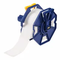Pre-Cut Label Stock Roll: 2 in, Acrylic, Aggressive Adhesive/Permanent Adhesive, 500 Labels, J7300 (MPN J-390-2595)