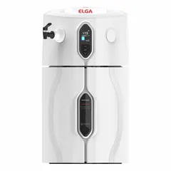 This benchtop water purification system produces Type II water from a potable mains water supply. It removes organics and delivers water with a resistivity of 10- >15 Megohm at a flow rate of 10 L/hr and a capacity of 240 L. The system features a 1/2" NPT feed connection and is suited for general laboratory applications such as buffer preparation and glassware rinsing.