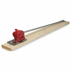 This combination tool cuts and bends rebar up to 5/8 inch maximum diameter. It features a steel body and a standard end design, with a 180° bend angle. Used in concrete reinforcement and structural applications.