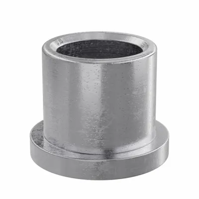 OILITE Flanged Sleeve Bearing: Iron-Copper, SAE 863, 3/4 in Bore, 1 in OD, 1 in Lg - Lubricated General Purpose Metallic Flanged Sleeve Bearings
