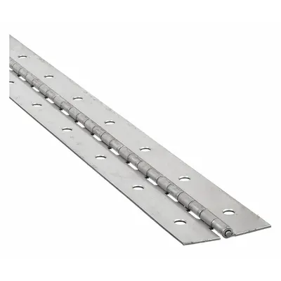 OEM Full Surface-Mount Piano Hinge, Steel, 72 in Leaf Height, 1 in Leaf Width - Full Surface-Mount Piano Hinges