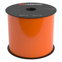 LabelTac Pro Model High Temp Supply: 4 in x 100 ft, Vinyl, Orange (Gloss), Indoor/Outdoor (MPN LT406HT)