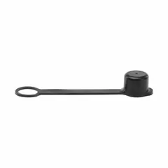 Molded rubber hydraulic hose cap with 1/2 in fitting size. Seals and protects hose ends from contamination and damage in fluid power systems. Used in industrial hydraulics, mobile equipment, and plant maintenance.