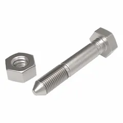 Replacement shear bolt and nut for Ariens snow throwers and outdoor power equipment. Designed to act as a mechanical fuse, shearing under excessive load to protect the drivetrain from impact damage.