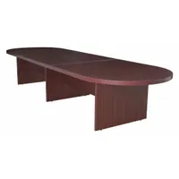 REGENCY Conference Table: Racetrack Oval, Laminate, Mahogany, 144 in Overall Lg, 52 in Overall Wd (MPN LCTRT14452MH)