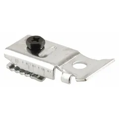 This hanging door pivot bracket from PRIME-LINE measures 7/8 in width and 1 5/16 in height. It is used to support and pivot hanging doors, commonly in closet applications. Suitable for residential or light commercial use where a compact pivot point is needed.