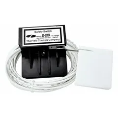 Secondary float switch assembly for condensate overflow detection in HVACR equipment. Provides backup protection by shutting down the system when the primary drain fails. Used in air handlers and furnaces.