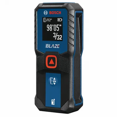 BOSCH Laser Distance Meter: Distance Measurement, Inch, 6 in – 100 ft, ± 1/16 in - Indoor Laser Distance Meters