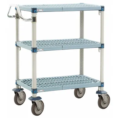 INSTOCK Laboratory Utility Cart: 36 in Overall Lg, 24 in Overall Wd, 39 in Overall Ht - Lab Carts