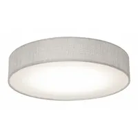 LED Flush Mount: 12 1/2 in Dia, Gray, 3 1/2 in Ht, 1,800 lm, 3000K/3500K/4000K, 22 W, 120V AC, Linen (MPN ALDF1318LAJD1GY)