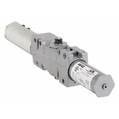Aluminum replacement cylinder for LCN 4640 series door operators. Controls hydraulic damping and closing speed in automatic or manual door systems for commercial and industrial facilities.