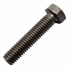 Grade 2 titanium hex head cap screw with plain finish, 3/8"-16 UNC thread, 1 3/4 in length, fully threaded. Meets ANSI B18.8.1 dimensional and ASME B18.2.1 material quality standards. Suitable for fastening in corrosive or weight-sensitive environments such as marine, chemical processing, and aerospace equipment.