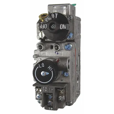 ROBERTSHAW Gas Valve: Standing Pilot, Single Stage, 70,000 BtuH, Fast Opening, 750mV - Standing Pilot Gas Valves