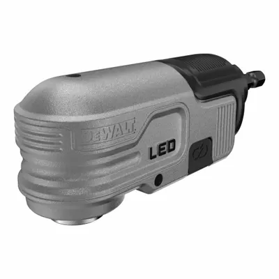 DEWALT Right Angle Attachment: Impact Drivers Compatible, 7 in Overall Lg - Right-Angle Drill Attachments