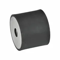 JW WINCO Vibration-Isolating Mount: Cylindrical, Natural Rubber, Female x Female Style (MPN 451-15-20-M4-EE-55)