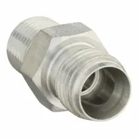 PARKER Compression Fitting Adapter: 1/2 in OD x 1/4 in Pipe Fitting Size, Compression x MNPT (MPN 8-4 FBZ-SS)