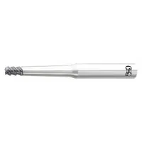 OSG Corner Radius End Mill: Carbide, WXS Coated, 3 Flute, 10 mm Mill Dia, 15 mm LOC, 2 mm Rad (MPN 3098064)