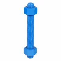 USA FASTENER Fully Threaded Stud: 3/4"-10 Thread Size, Steel, Grade B7, PTFE Coated, 6 in Lg, 20 PK (MPN B7-.75-6-20)