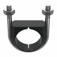 Vibration Dampening U-Bolt: 1/2"-13 Thread Size, For Pipe Size 2 1/2 in, 3 29/32 in Inside Ht, Plain (MPN UB2-1/2PA6)
