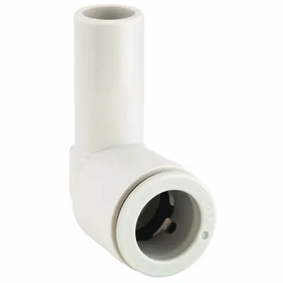 SMC Push-Fit Elbow Fitting: 6 mm OD x 6 mm OD Size, Push-to-Connect x Push-to-Connect - Polybutylene & Brass Tube Fittings