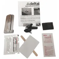 DELTA LOCK Sliding Door Lock: 1 1/4 in Lg, 2 1/8 in Wd, 1 3/8 in Ht (MPN G RR1250ADEXPCSM1)