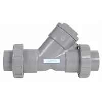 HAYWARD True Union Y Check Valve: Piston, Y-Style Valve Body, 1 1/4 in Pipe Size, FNPT x FNPT, CPVC (MPN YC20125TU)