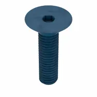 Socket Flat Head Screw: M5x0.80 Thread Size, 20 mm Lg, Flat, Blue Phosphate, Alloy Steel, 25 PK (MPN UST187462)