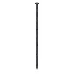 Collated finishing nails, 2-1/2" length, flat head, smooth shank, steel, glue-coated, chisel point. Pack of 2,500. Used for trim, cabinetry, and molding applications requiring a flush finish.