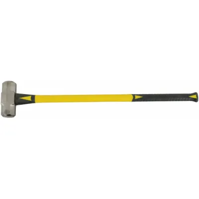 ABILITY ONE Standard Sledge Hammer: Steel, Fiberglass Handle, 16 lb Head Wt, 1 1/2 in Dia - Standard Sledge Hammers