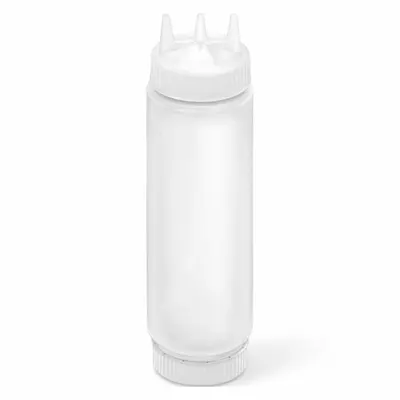 VOLLRATH Squeeze Bottle: 24 oz Capacity, 2 1/8 in Opening Dia, 10 3/4 in Overall Ht - Standard Squeeze Bottles